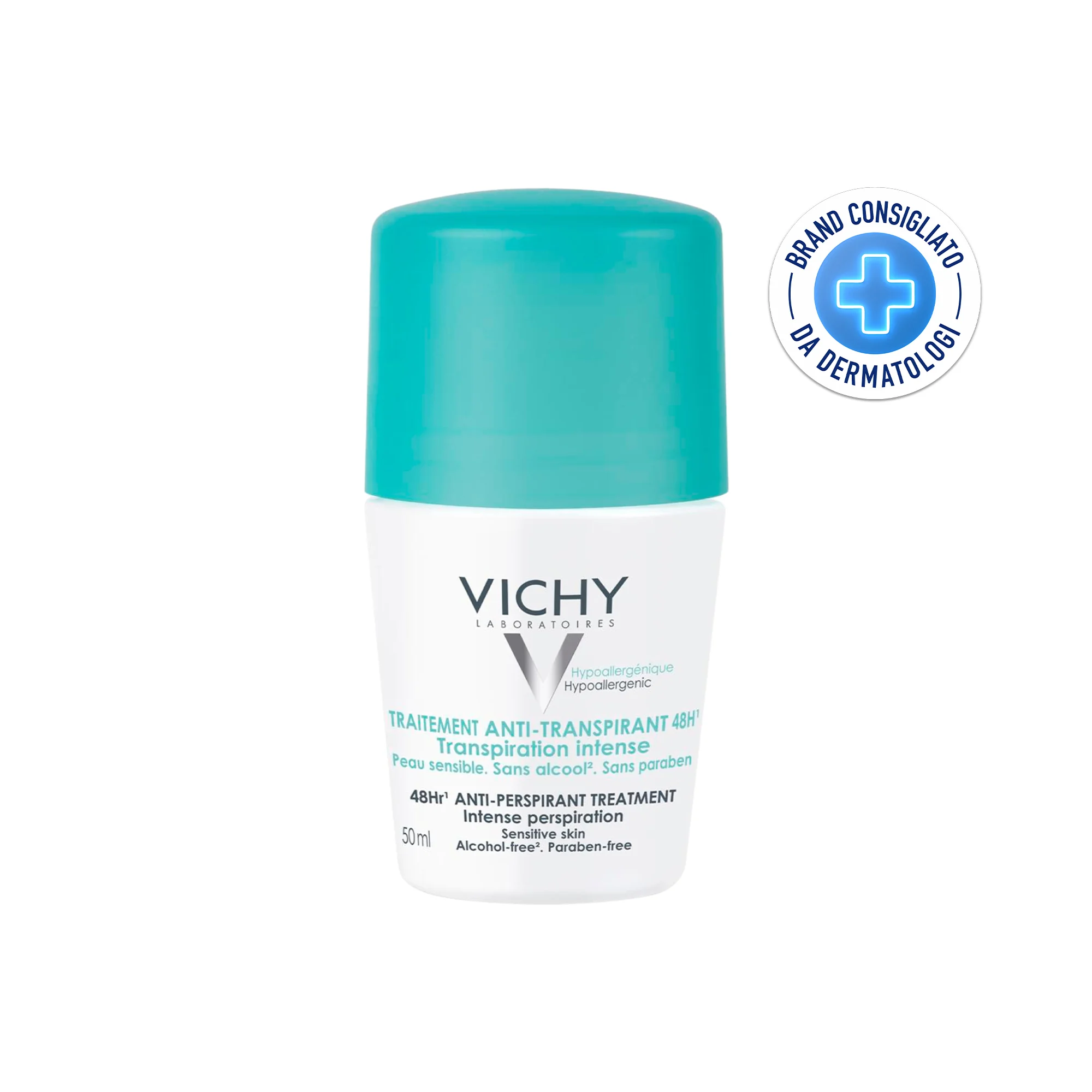 Vichy Deodorante Roll On Anti-traspirante 48h 50 ml Per Traspirazione Intensa