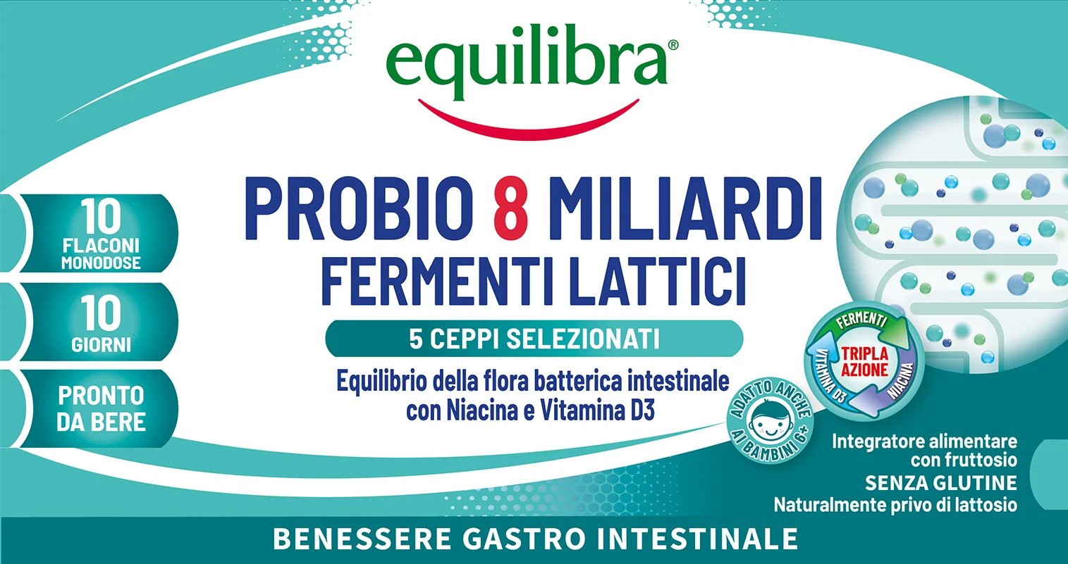 EQUILIBRA PROBIO 8 MILIARDI 10 FLACONCINI