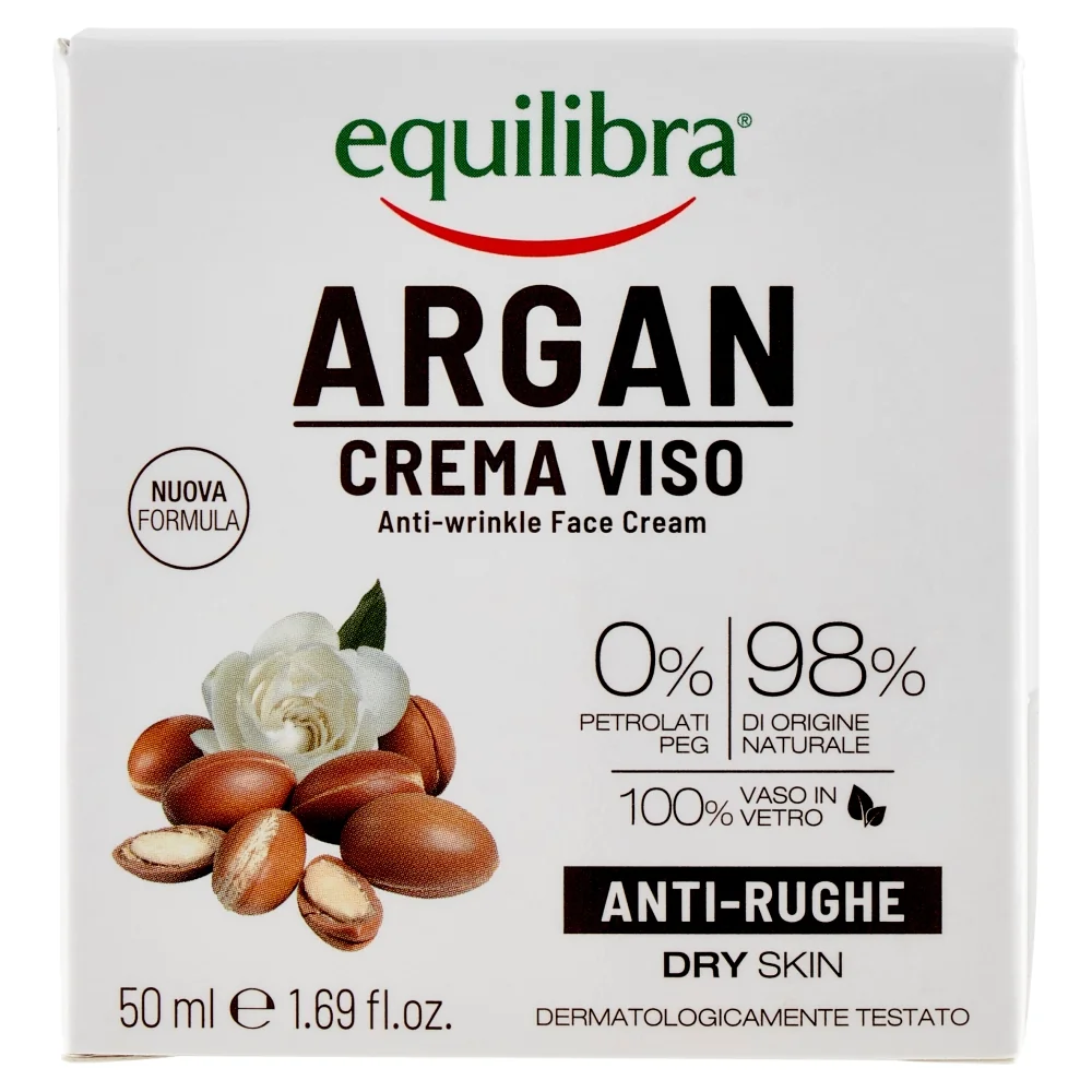 Equilibra Argan Crema Viso Antirughe 50 Ml Effetto Liftante