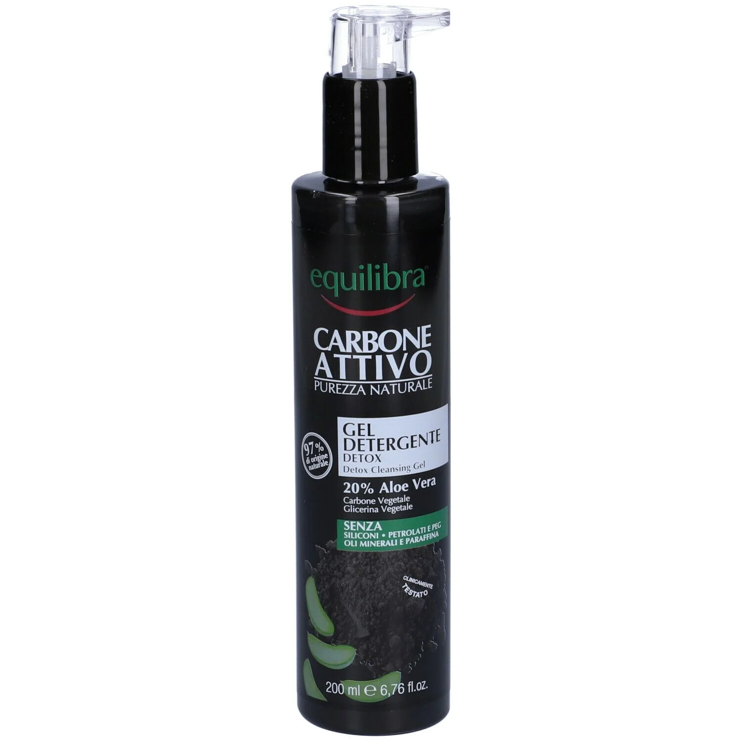 CARBONE ATTIVO PUREZZA NATURALE GEL DETERGENTE DETOX 200 ML