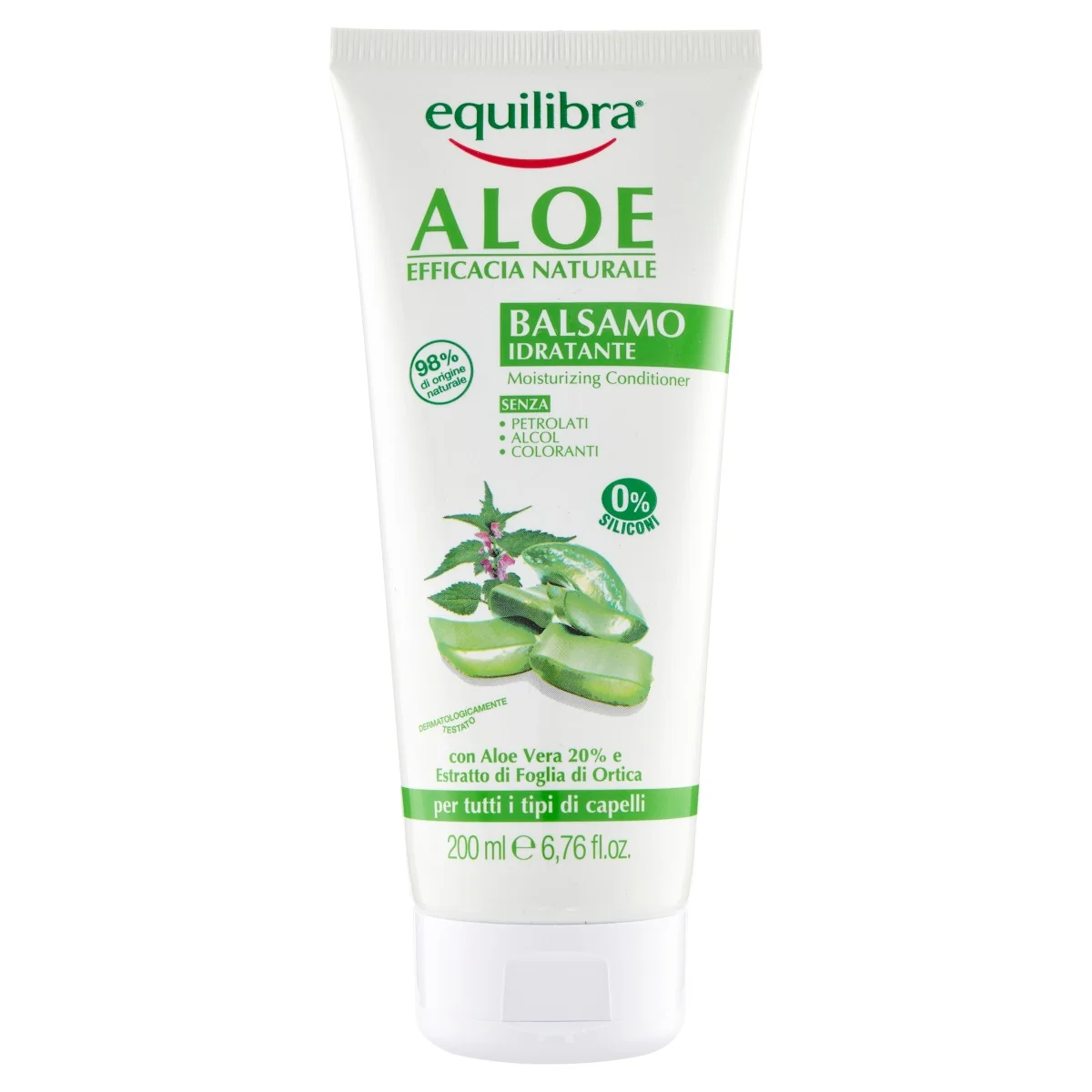 Equilibra Capelli Aloe Balsamo Idratante 200 Ml Azione Rinforzante