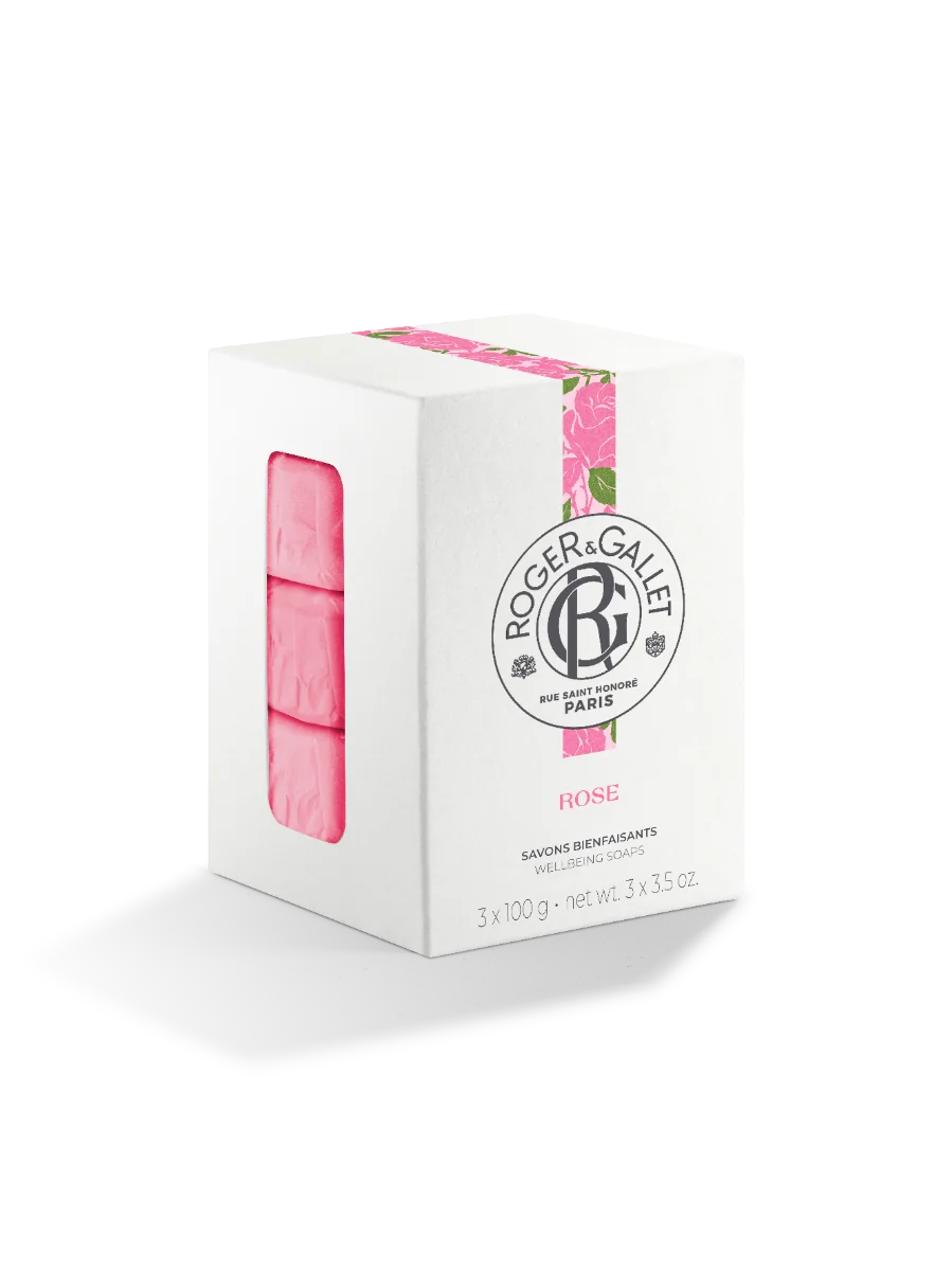 R&G ROSE BOX SAPONETTE 3 PEZZI 100 G