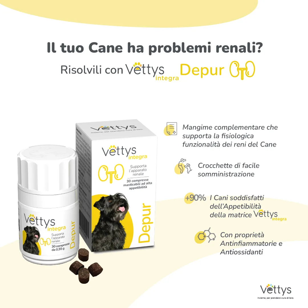 Vettys Integra Depur Cane 30 Compresse Depurativo per Cani