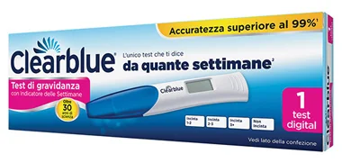 CLEARBLUE TEST GRAVIDANZA CON RILEVATORE DI SETTIMANE 1 STICK