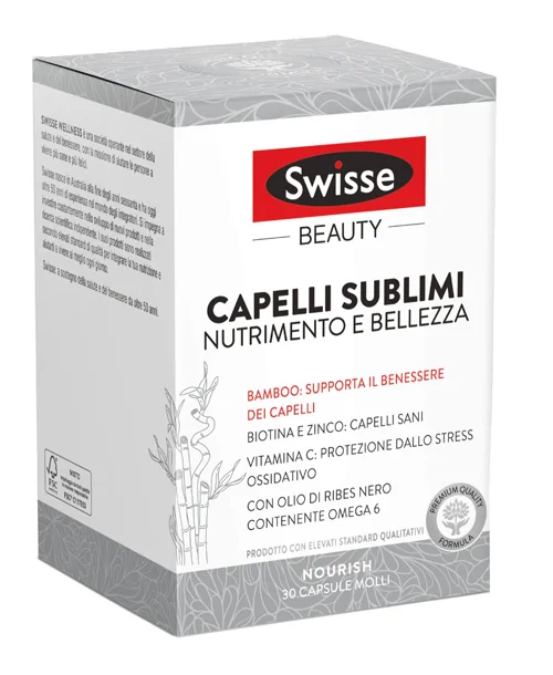 SWISSE BEAUTY CAPELLI SUBLIMI INTEGRATORE DI VITAMINE E MINERALI 30 CAPSULE