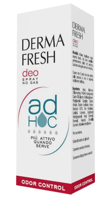 DERMAFRESH AD HOC ODOR CONTROL DEODORANTE SPRAY NO GAS 100 ML