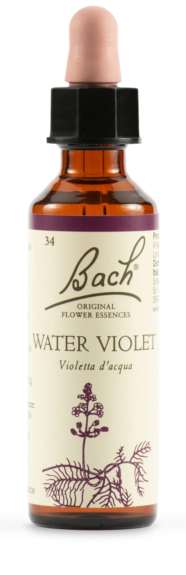 SCHWABE FIORI DI BACH 34 WATER VIOLET GOCCE 20 ML