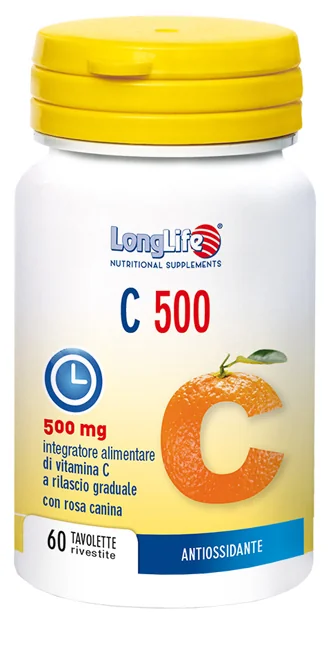 LONGLIFE C500 INTEGRATORE VITAMINICO 60 TAVOLETTE RILASCIO RITARDATO