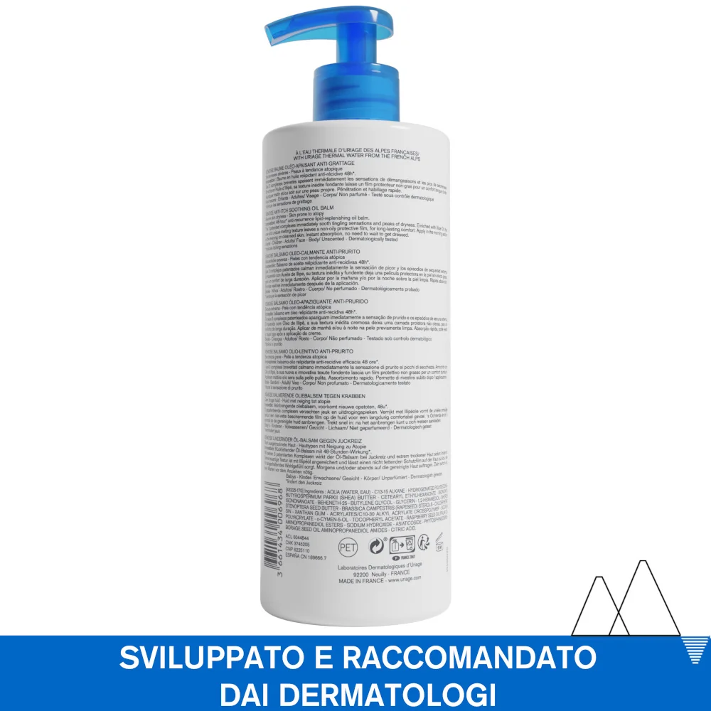 Uriage Xémose Balsamo Olio 500 ml Lenitivo Anti-Prurito