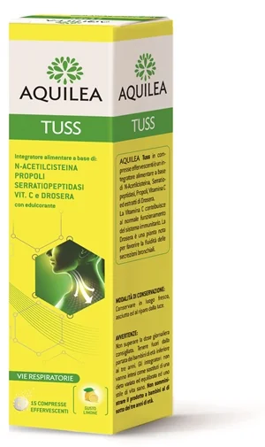 AQUILEA TUSS 15 COMPRESSE EFFERVESCENTI