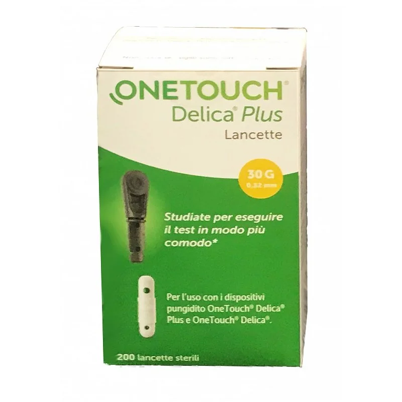 ONE TOUCH DELICA PLUS LANCETTE PUNGIDITO 200 PEZZI