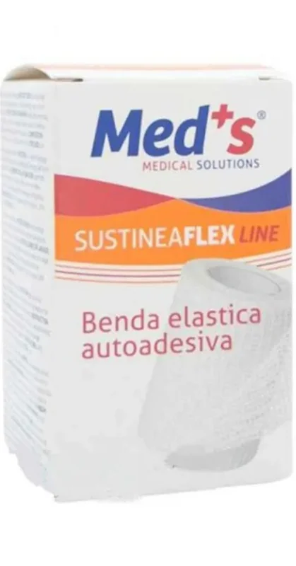 Med's Sustinea Flex Benda Elastica AutoAutoadesiva 4 m x 12 cm 