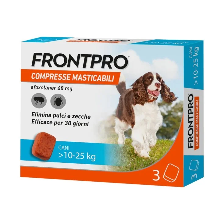 Frontpro 3 Compresse Masticabili 68Mg Cani 10-25Kg 