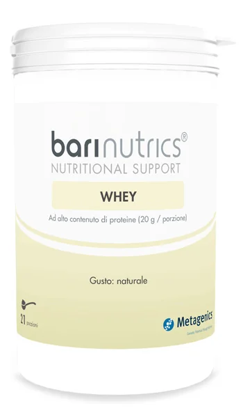 BARINUTRICS WHEY INTEGRATORE IN POLVERE MASSA MUSCOLARE 21 PORZIONI