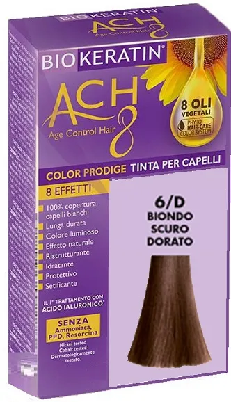 Biokeratin Ach8 6/D Biondo Scuro Dorato Tinta Per Capelli